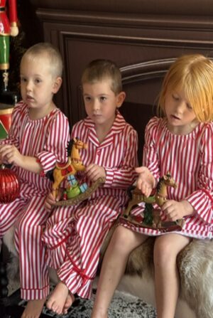 Girls Candy Cane Stripes Nightie - Pre-order